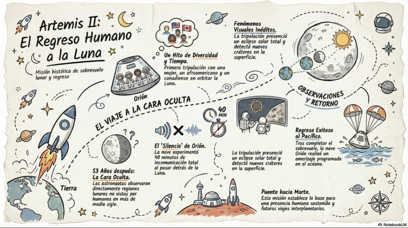 Tras este viaje, los cuatro astronautas ya se encuentran de regreso, luego de protagonizar uno de los hitos más relevantes en la carrera espacial
