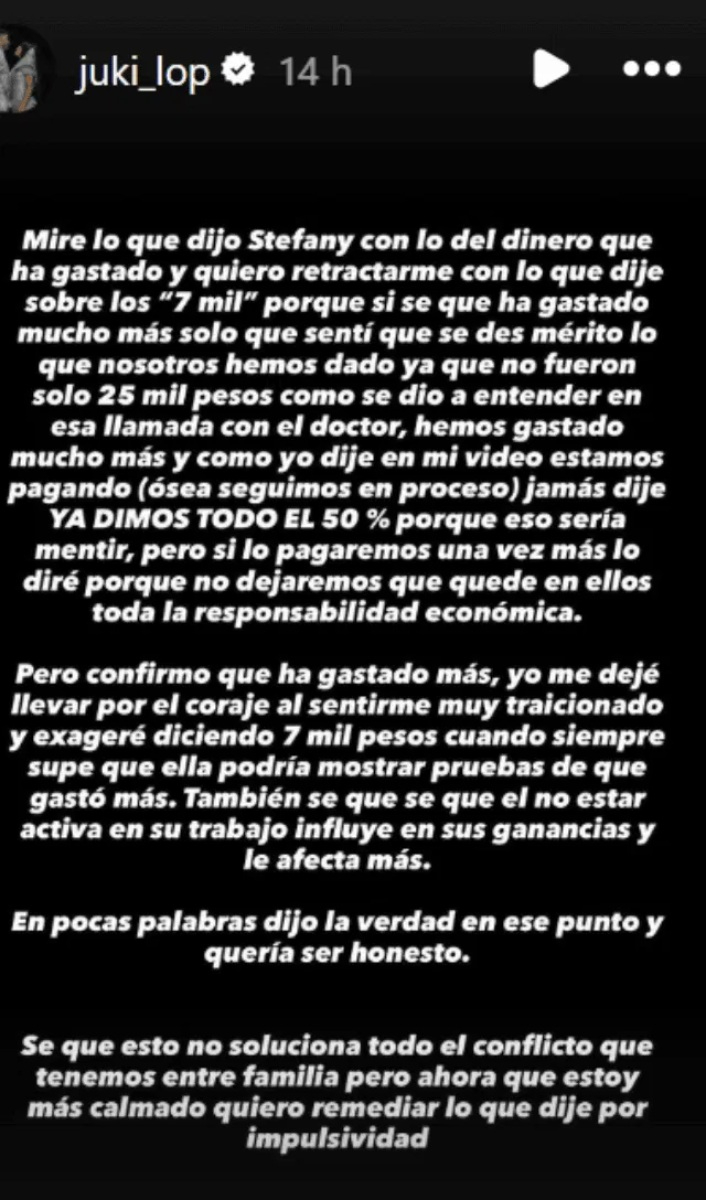 JD pide disculpas a su cuñada en Instagram.