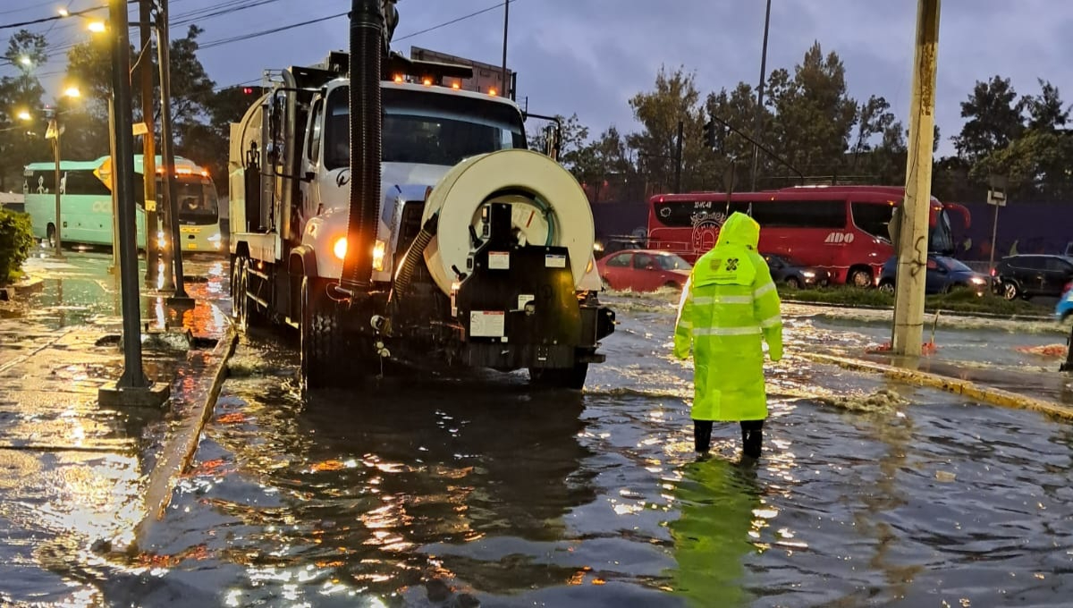 Afectaciones por lluvias en la CDMX de este martes.