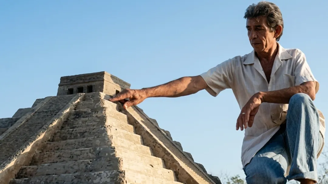 Según su relato, los visitantes le transmitieron conocimientos sobre arte, energía y cultura maya