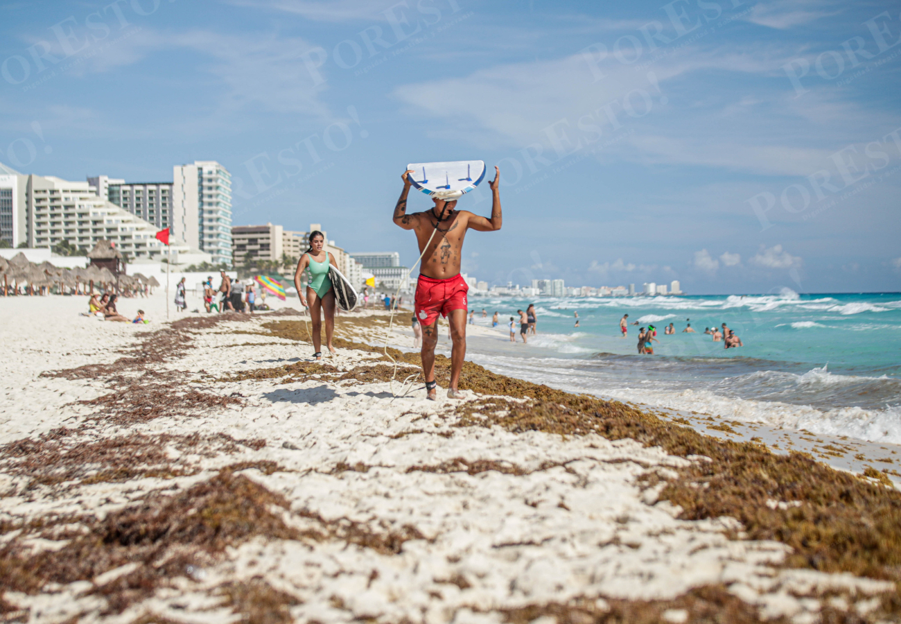 Algunos de los balnearios presentaron corriente de retorno, lo que se torna peligroso para los turistas