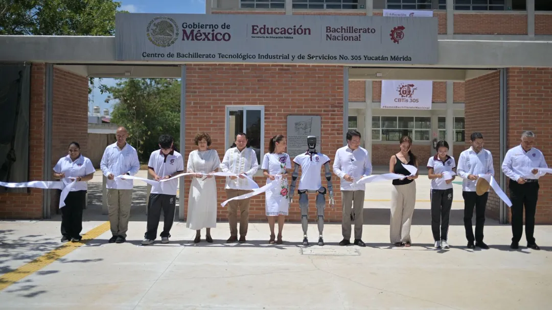 Claudia Sheinbaum inaugura el CBTis 305 en Ciudad Caucel, Mérida