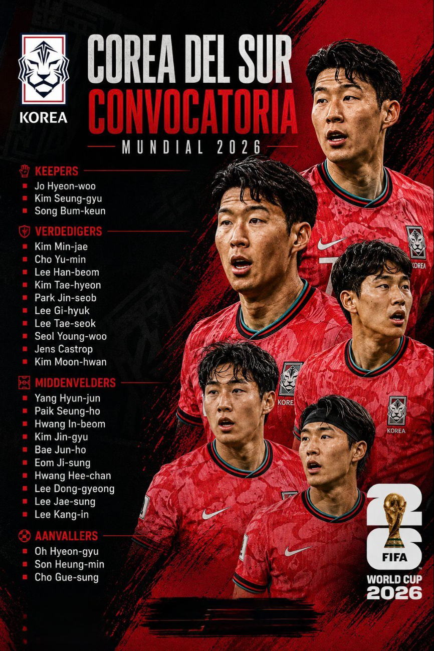 La lista oficial