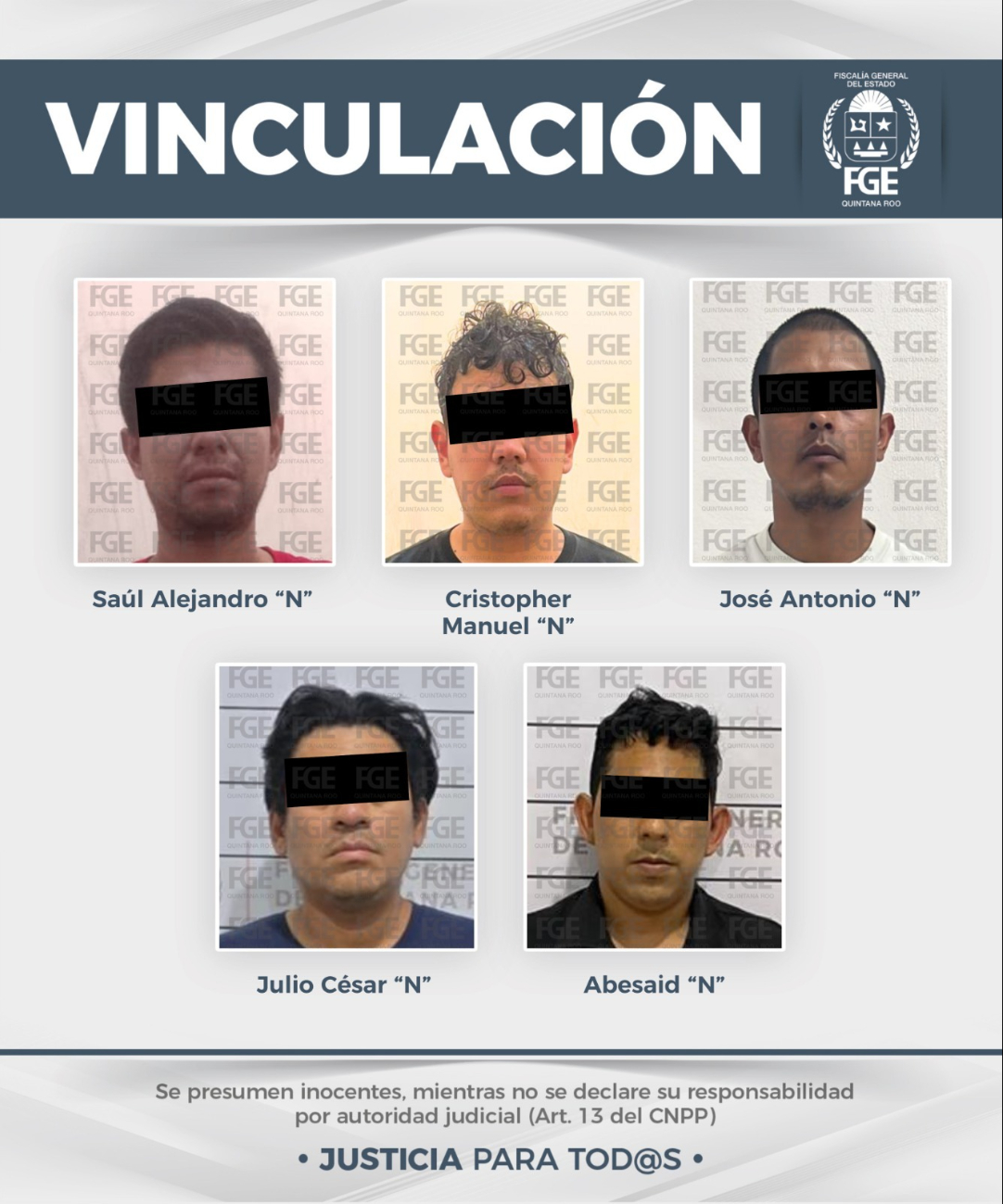 Nueve de los vinculados permanecerán bajo prisión preventiva justificada