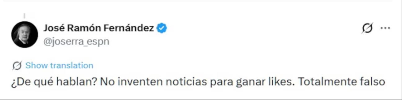 El mensaje que dejó clara la situación
