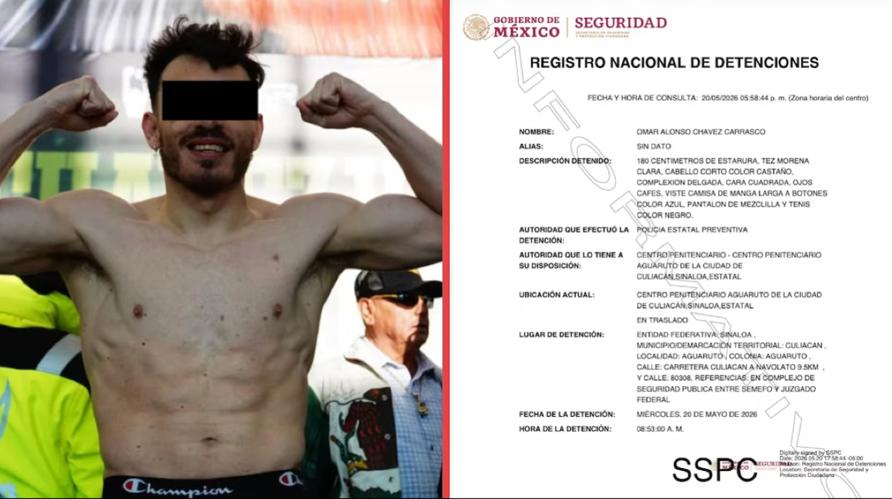 El registro de su ingreso al penal
