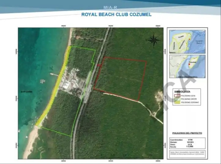 La empresa planea  poner infraestructura  recreativa en 17.42  hectáreas en la zona  de Playa Mía