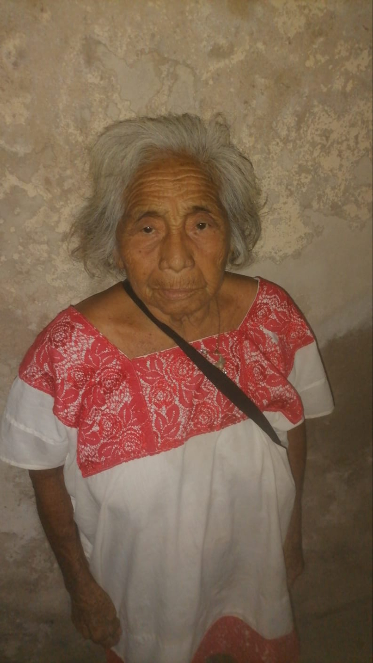 La abuelita fue abandonada en una zona monte y posteriormente auxiliada por un campesino.