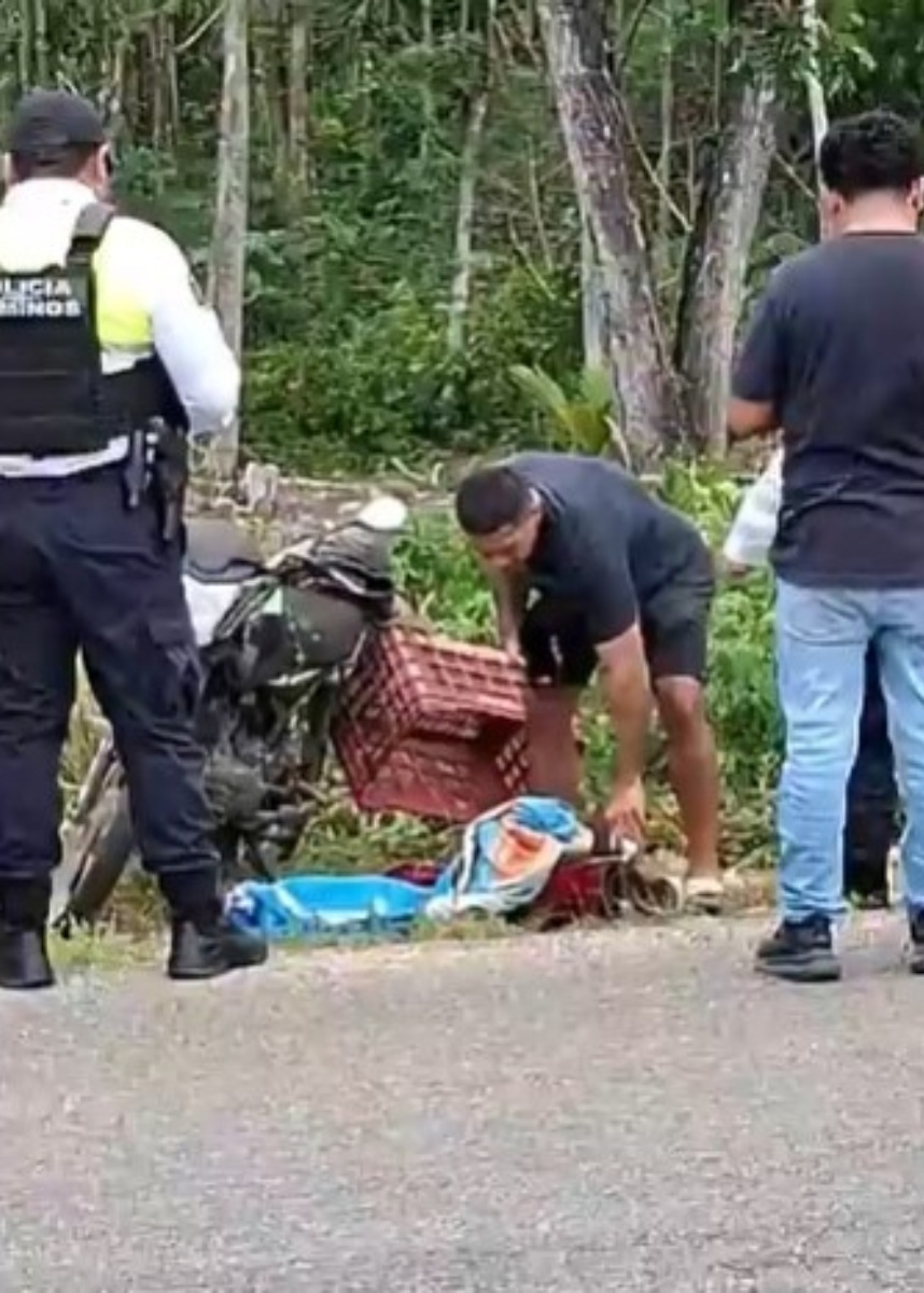 La víctima transitaba cuando uno de los neumáticos de su motocicleta estalló.