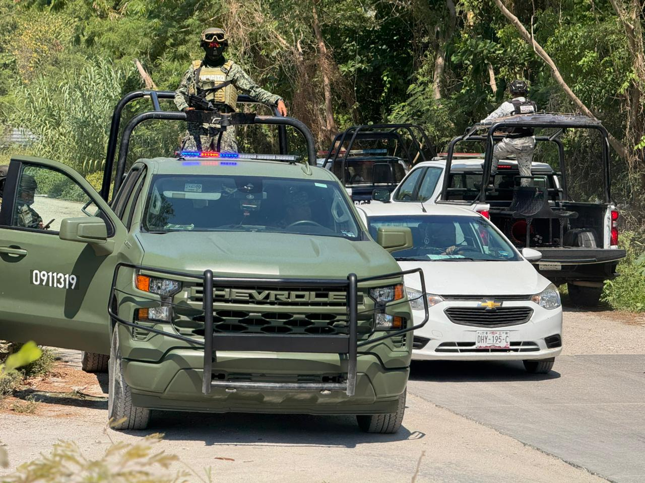 Guardia Nacional y policías desplegaron vigilancia en el penal.