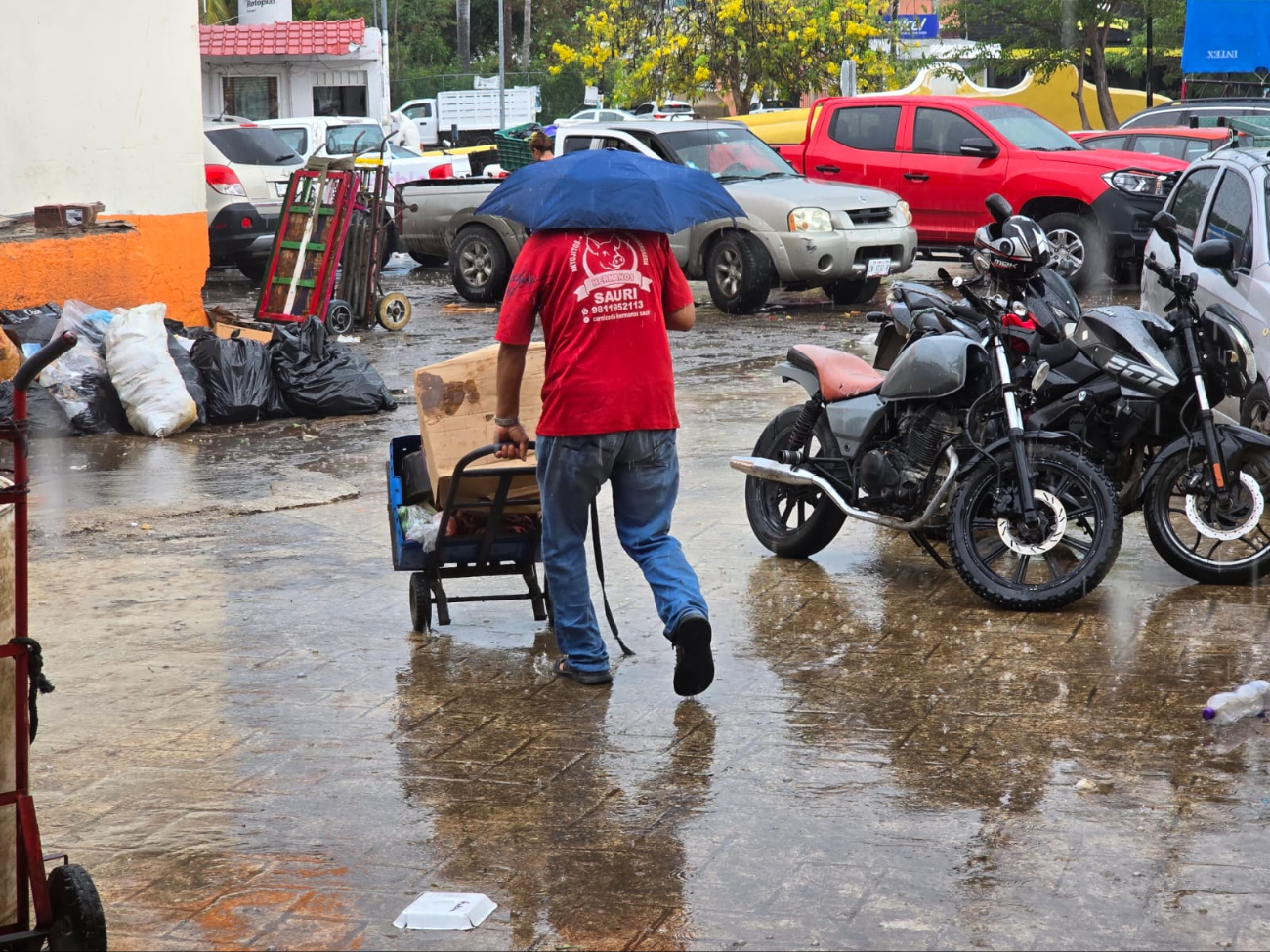 Protección Civil advierte riesgo por precipitaciones intensas a torrenciales.