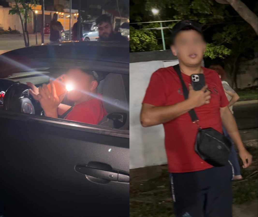 De acuerdo con testigos, el par de hombres presuntamente estaba alcoholizado. Trabajadores y algunos comensales evitaron que abandonaran el lugar