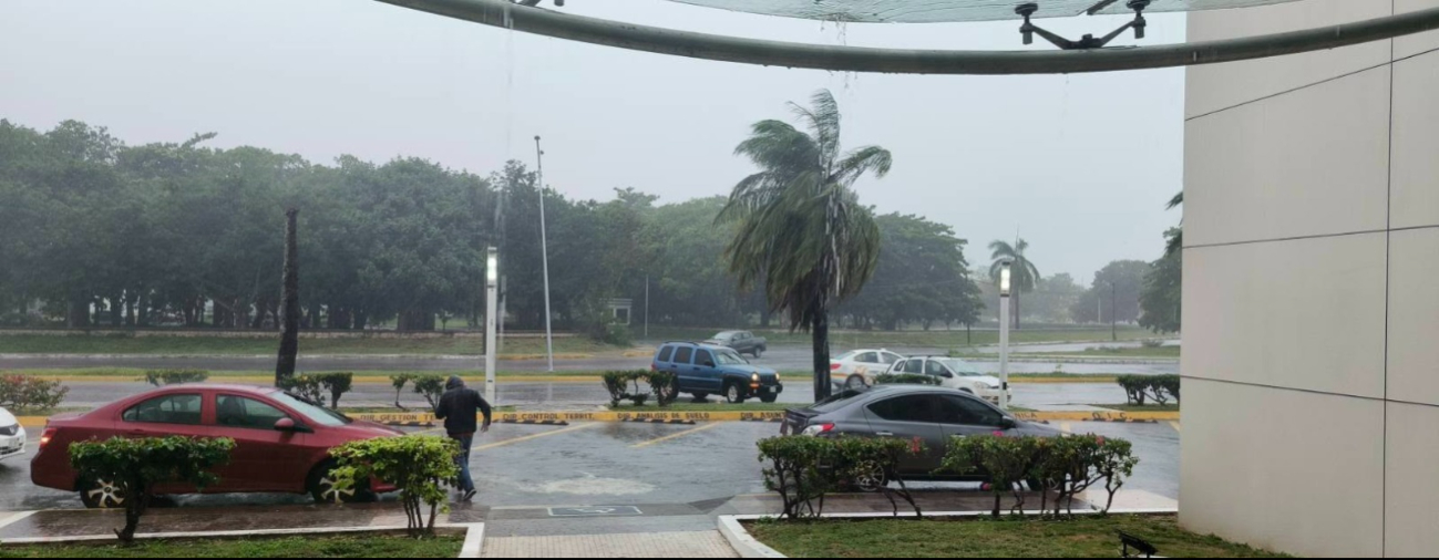 El flujo vehicular también se vio afectado por las precipitaciones