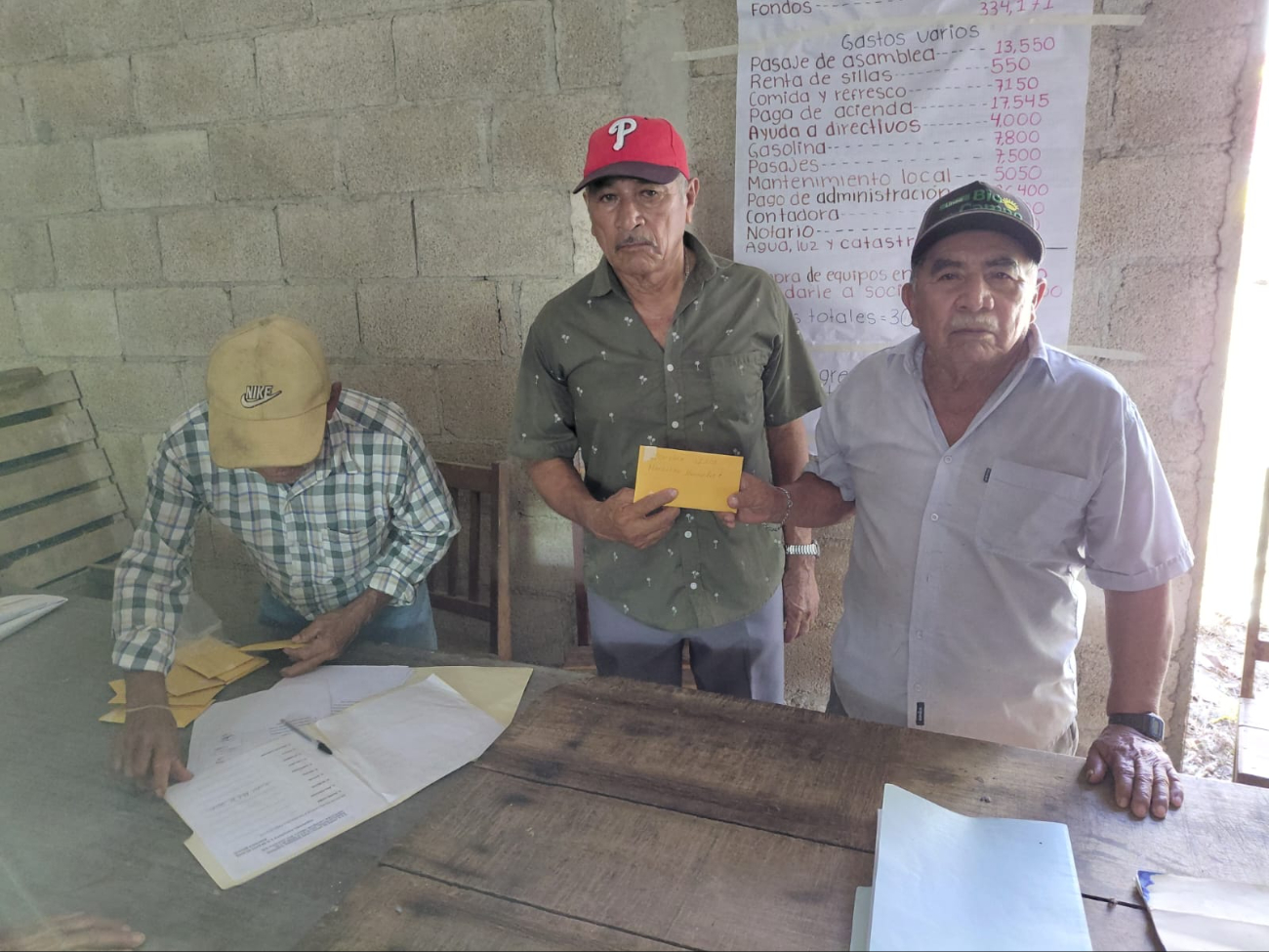 Los socios de la organización recibieron mil 500 pesos cada uno