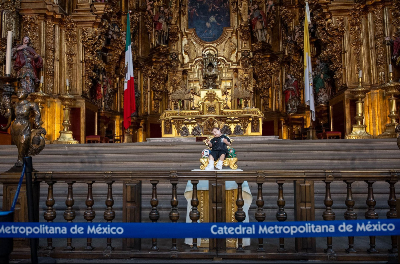 El niño Dios está exhibido al público