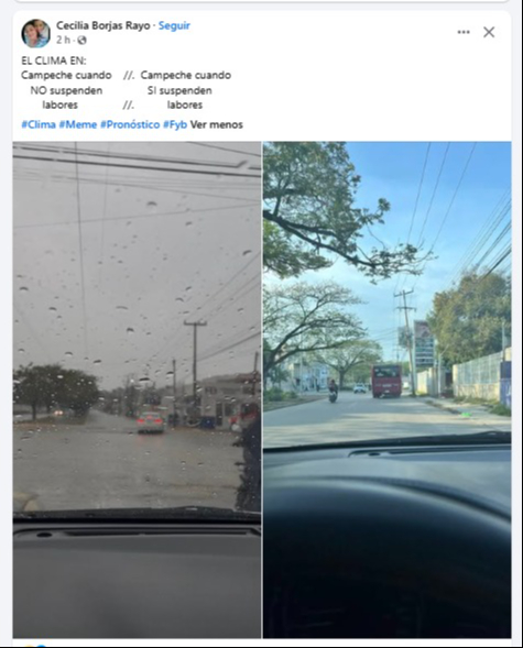 “En Campeche todo al revés”: pronóstico de lluvias, pero amaneció soleado