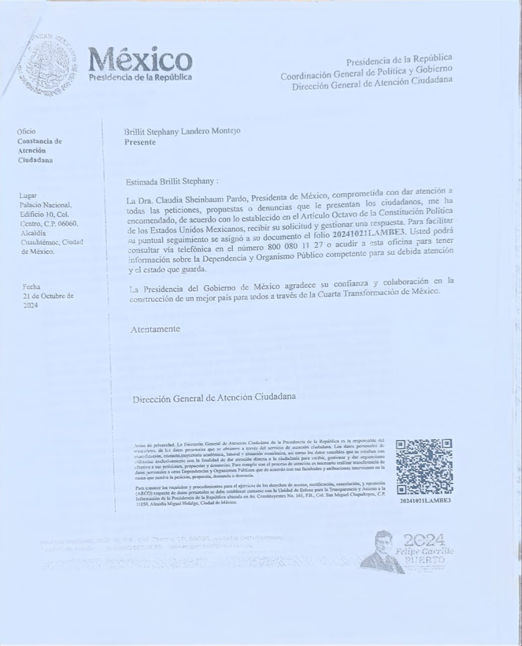 Pide la intervención de autoridades federales para garantizar imparcialidad.