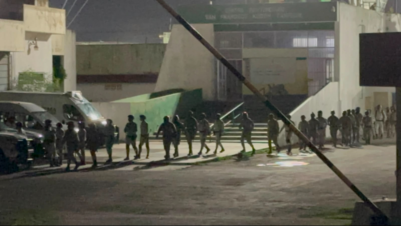 Autoridades realizaron un cateo sorpresa en el penal de Kobén.