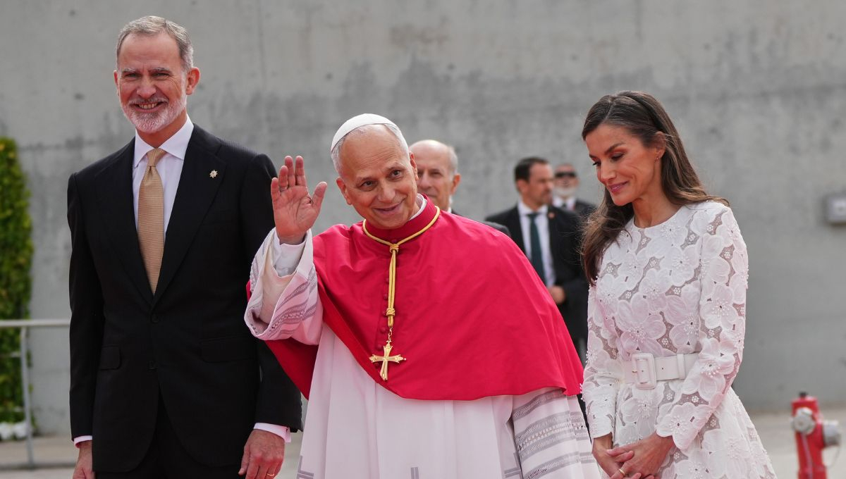 León XIV se convirtió en el segundo papa en ser recibido oficialmente en el Palacio Real de Madrid