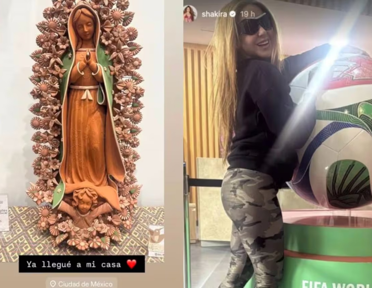 Shakira comparte en redes su llegada a México.