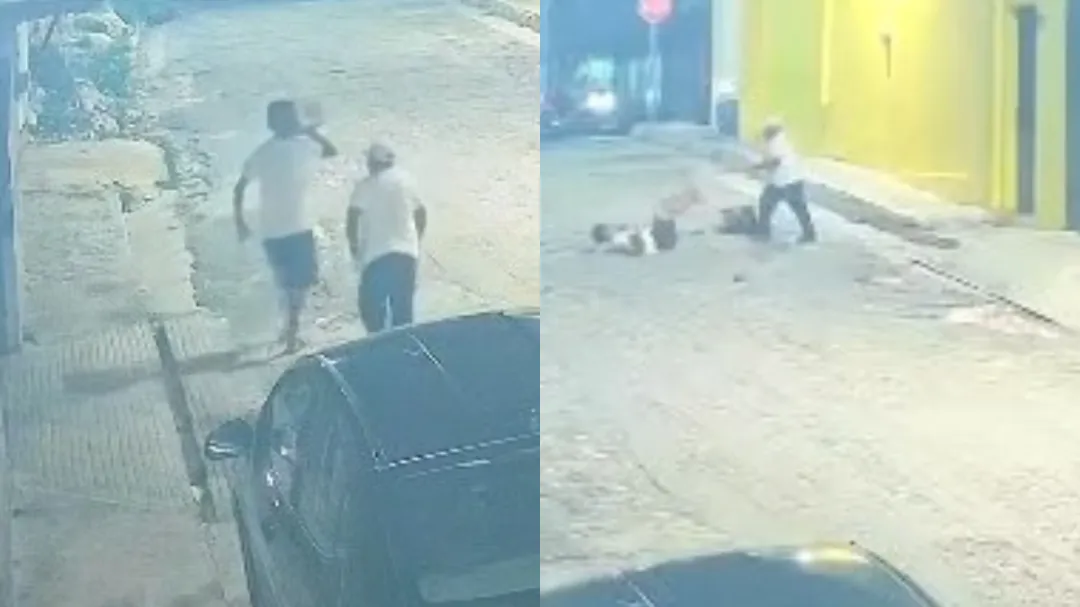 El ataque quedó captado por cámaras de seguridad.