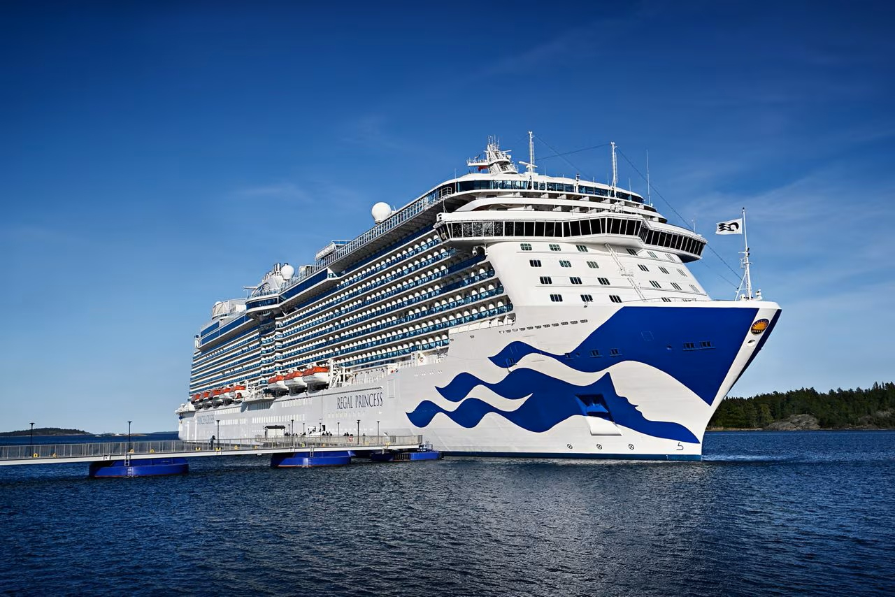 Uno de los tripulantes del crucero Regal Princess cayó al mar.