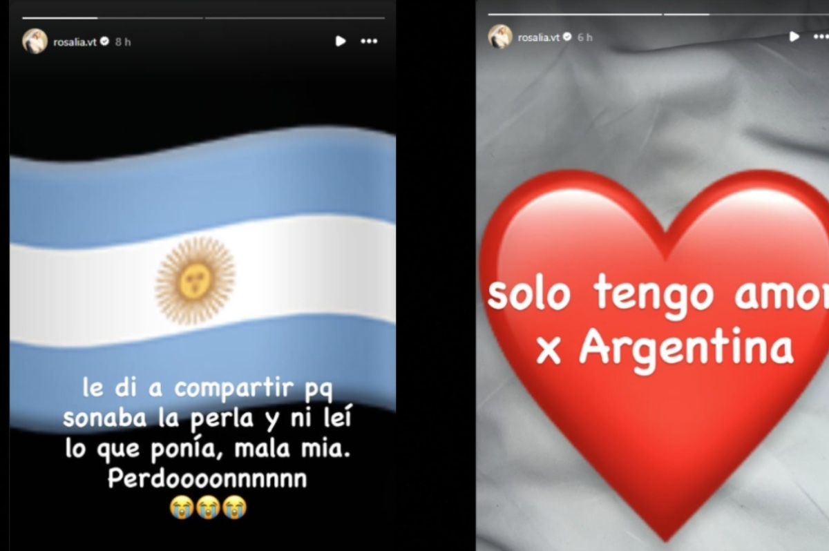 Rosalía pide disculpas en sus redes sociales.