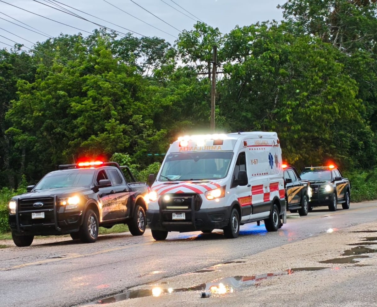 Elementos de la Policía Municipal y SSP acudieron al lugar.