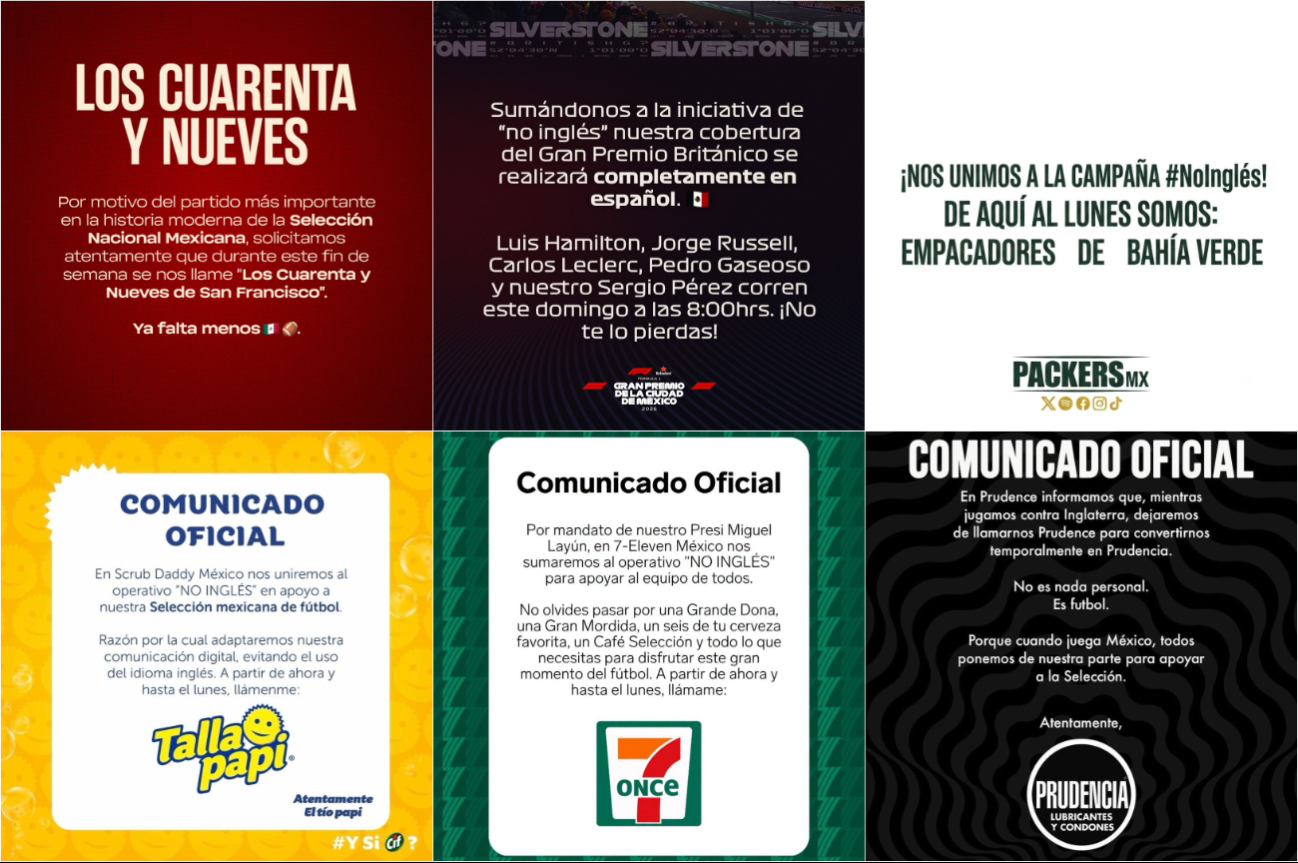 Equipos y marcas extranjeroas se unen por México en el Mundial 2026.