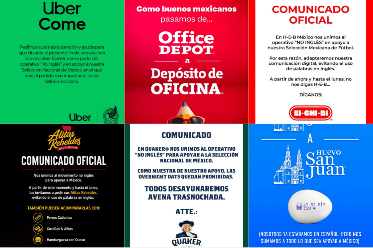 Equipos y marcas extranjeroas se unen por México en el Mundial 2026.