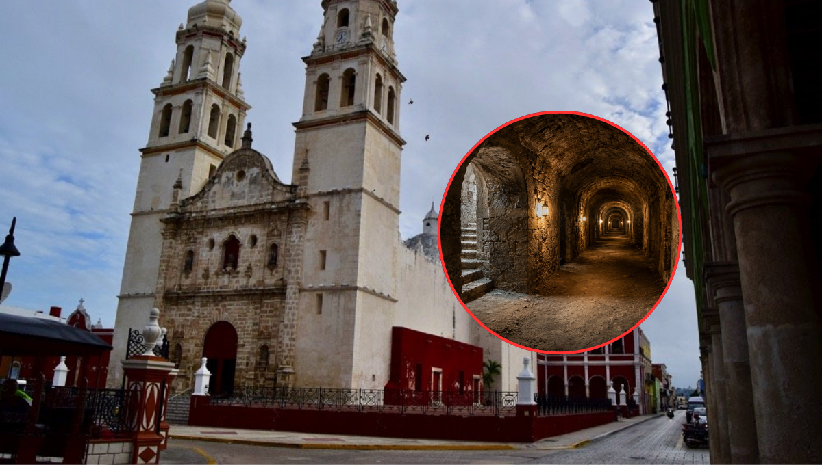 Bajo la Catedral de Campeche yacen criptas funerarias coloniales