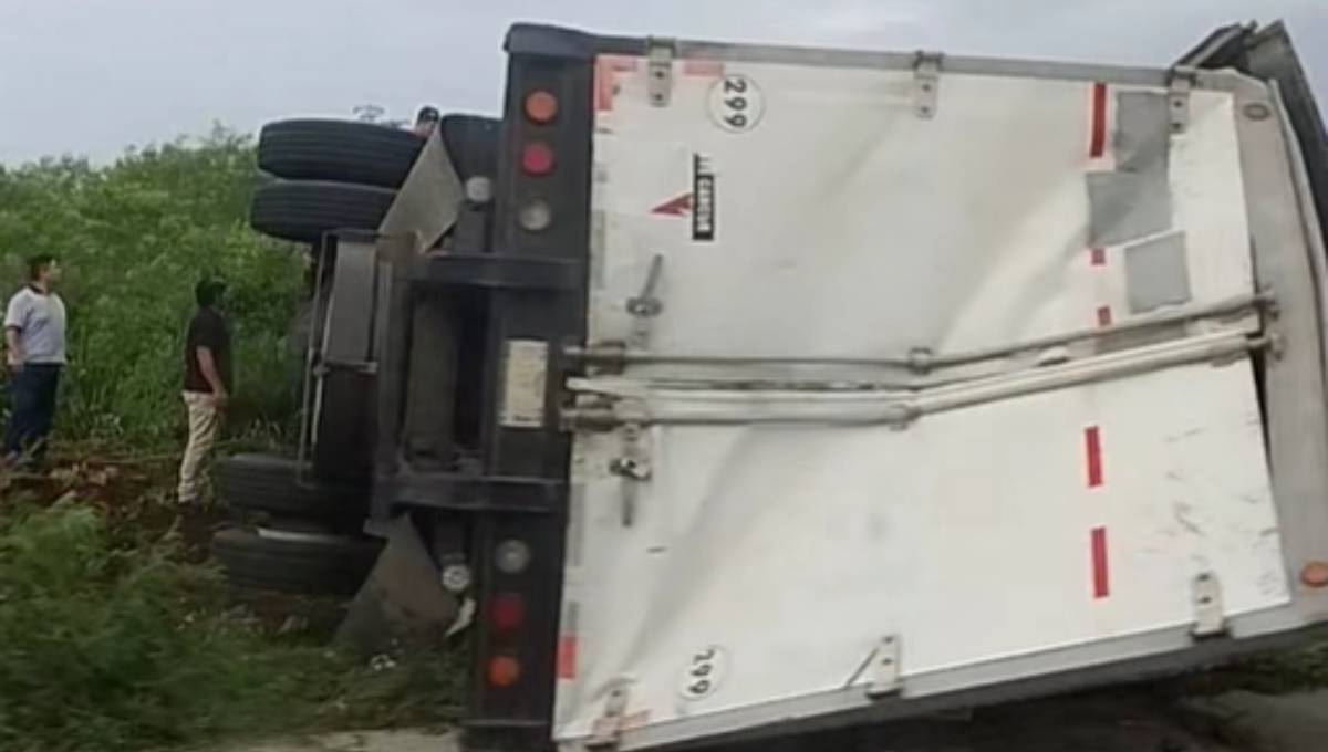 Dos personas resultaron lesionadas en el accidente en la vía Buctzotz-San Antonio Cámara