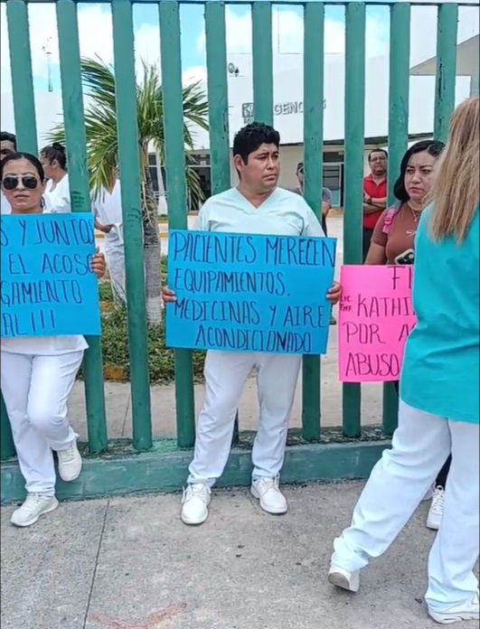 El conflicto laboral en el Hospital IMSS-Bienestar de Mamantel continúa.