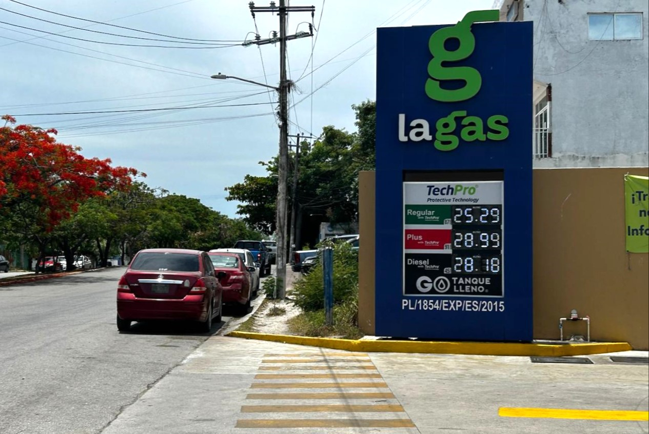 La estación con la más cara de este municipio es de la marca La Gas, ubicada en la Supermanzana 50