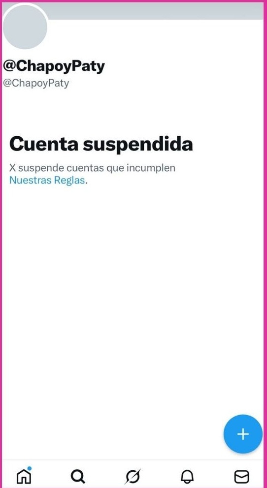 Cuenta de X de Pati Chapoy se encuentra suspendida.