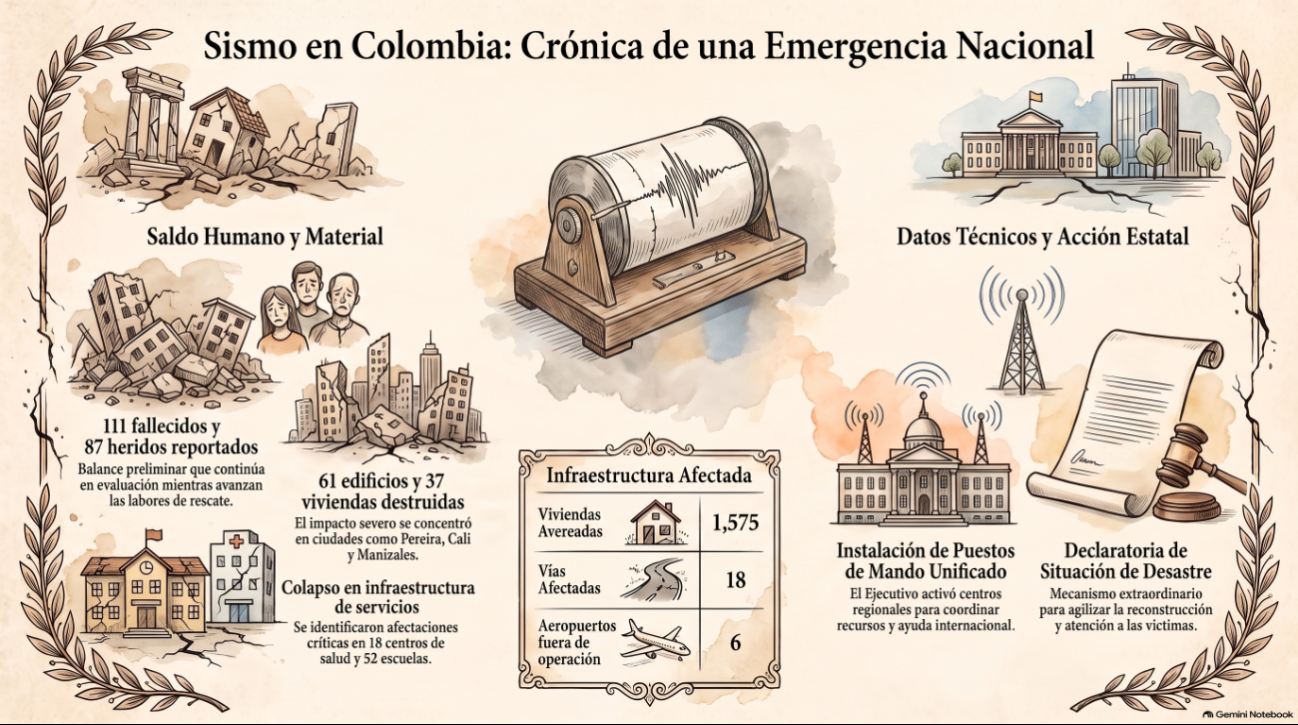 El terremoto de Colombia se suma a una serie de movimientos sísmicos importantes registrados durante 2026