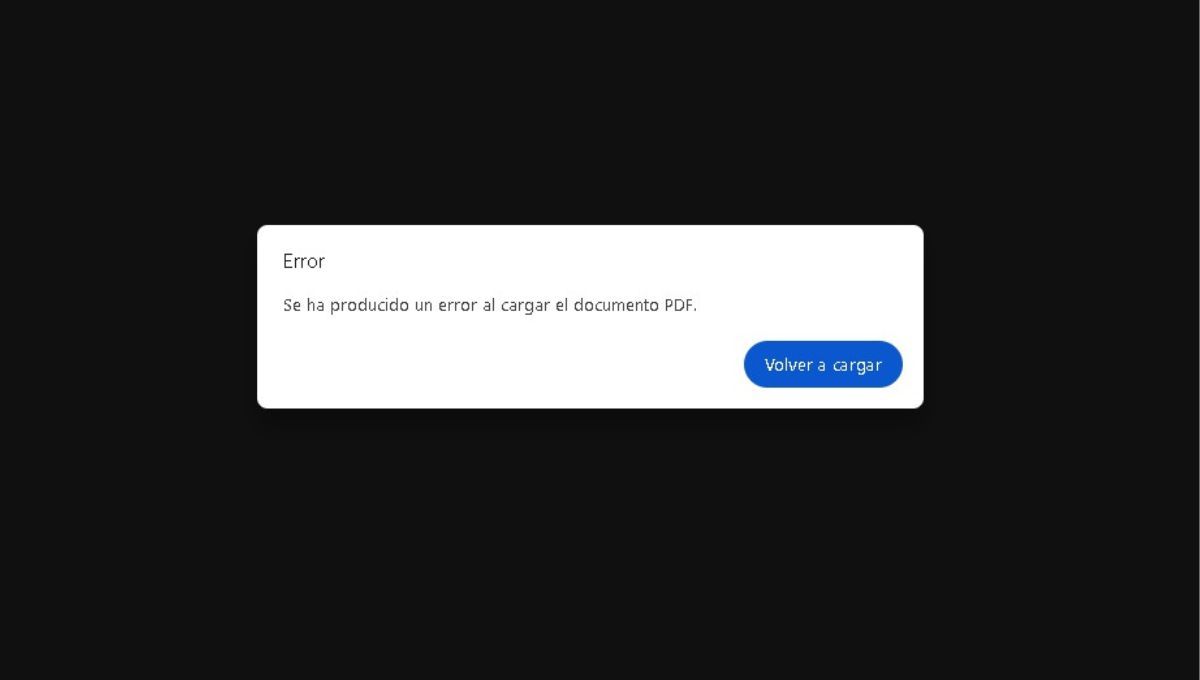 El problema estaría concentrado específicamente en la generación o visualización del archivo PDF