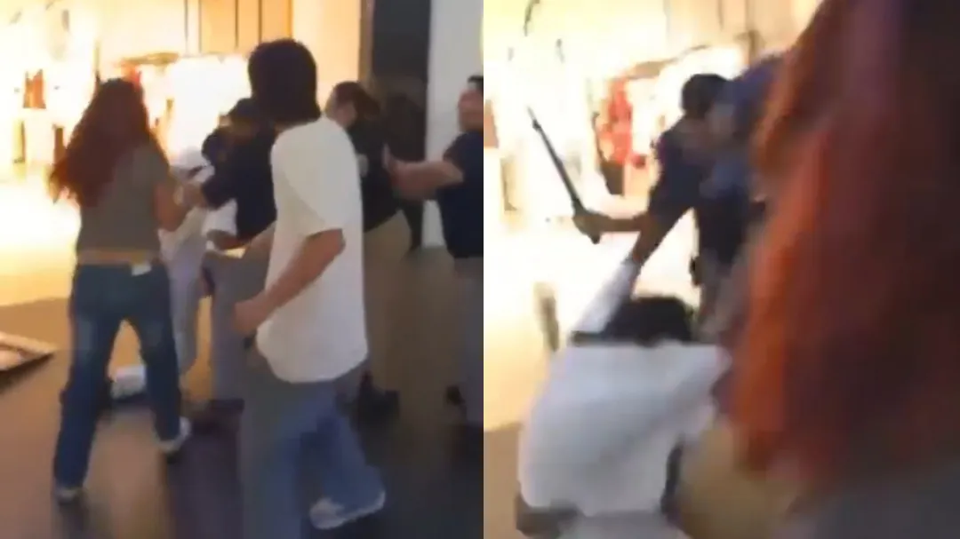 Así fue la pelea entre jóvenes y guardias de seguridad en Plaza Las Américas de Cancún