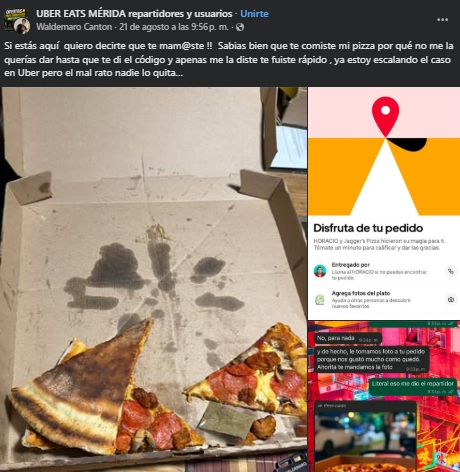 La situación fue difundida a través de redes sociales