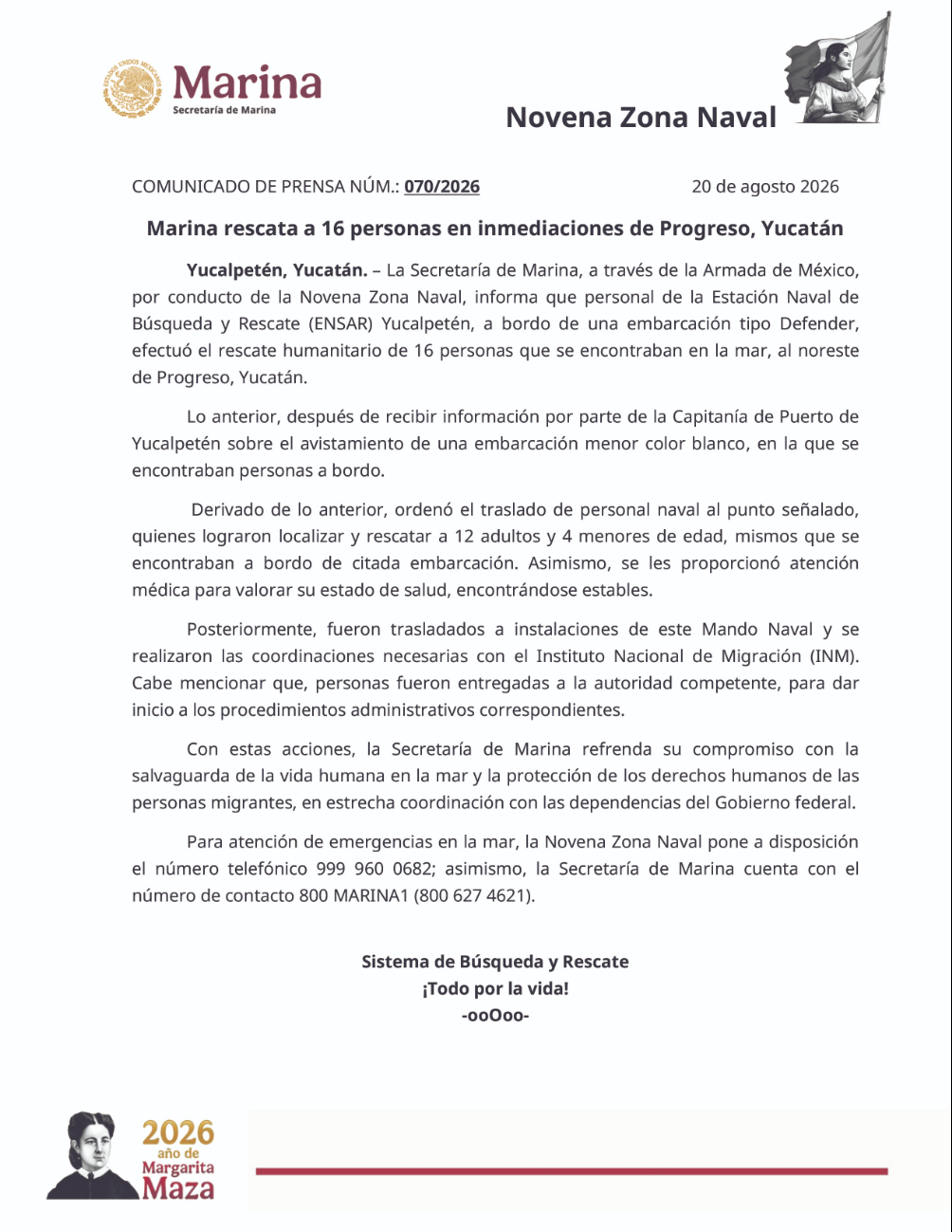 La Marina rescató a 16 personas, entre ellas cuatro menores, pero familiares aseguran que los gemelos murieron días antes por una presunta deshidratación sever