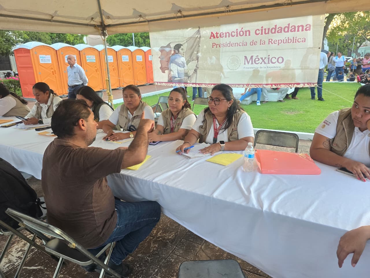 Se instaló un módulo de atención ciudadana en el sitio