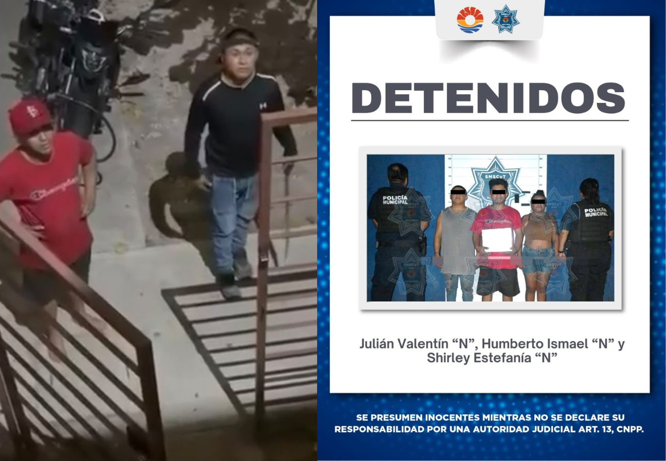 Julián Valentín “N”, Humberto “N” y Shirley “N” quedaron a disposición de las autoridades por el delito de lesiones; los agraviados grabaron a sus posibles agresores