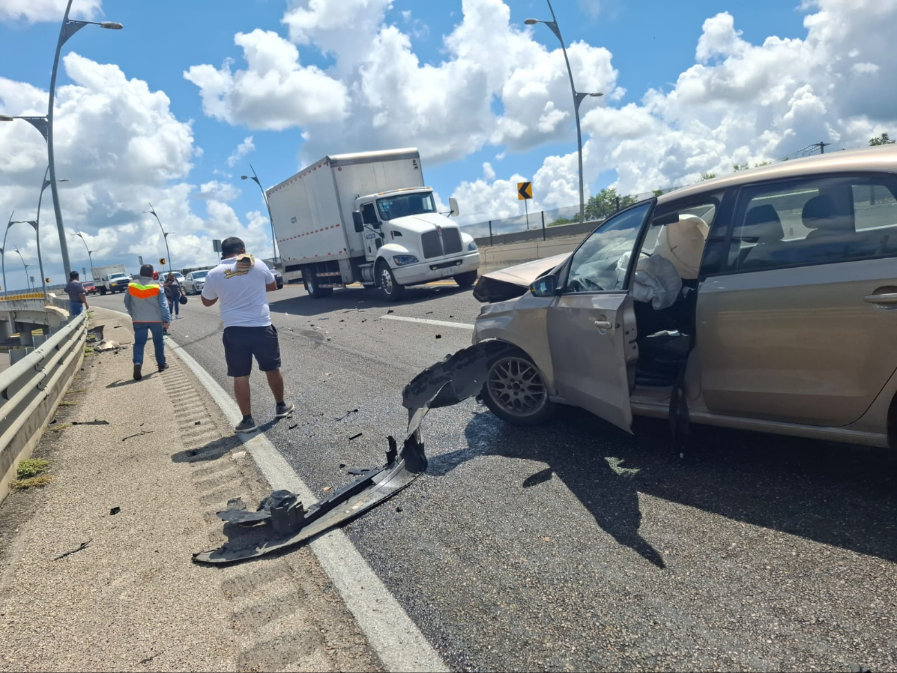 El choque ocurrió en el kilómetro 39+100 de la carretera federal Mérida-Campeche.
