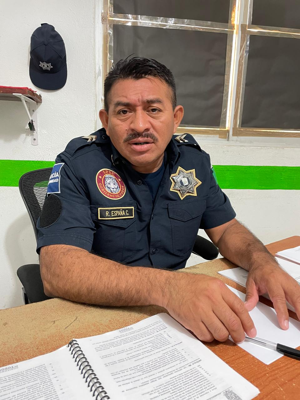 El comandante Roberto Carlos España Chan calificó a la comunidad como foco rojo de seguridad.
