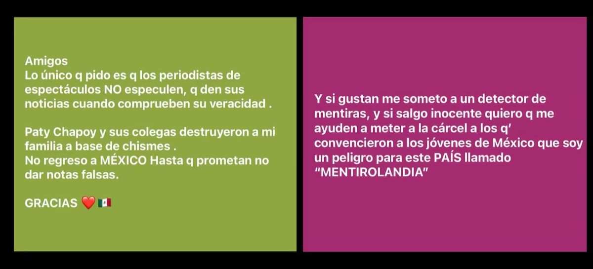 Aleks Syntek arremete contra Pati Chapoy.