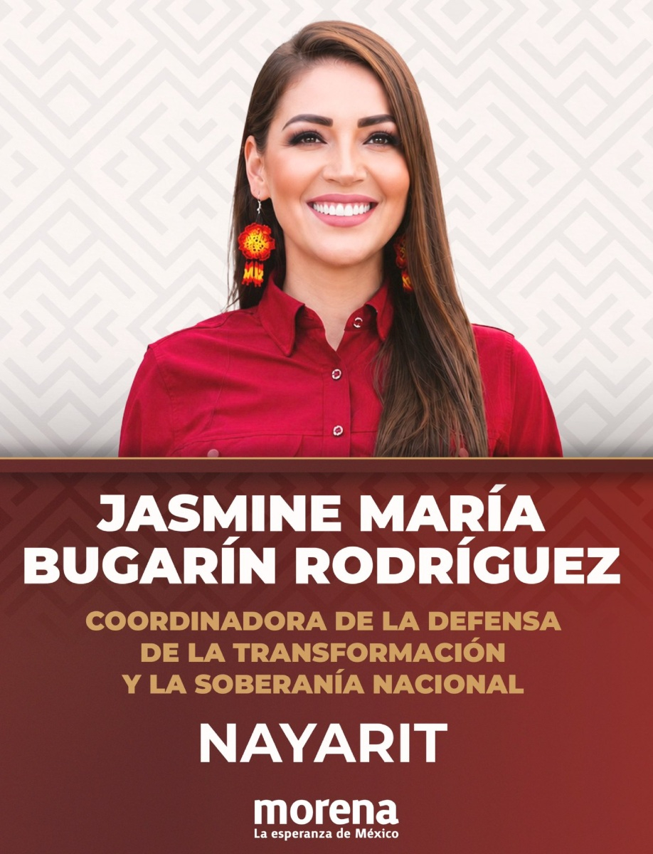 Jasmin Bugarin es designada como coordinadora de Morena en Nayarit.