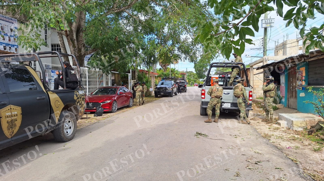 Realizan operativo de búsqueda de personas desaparecidas en Felipe Carrillo Puerto