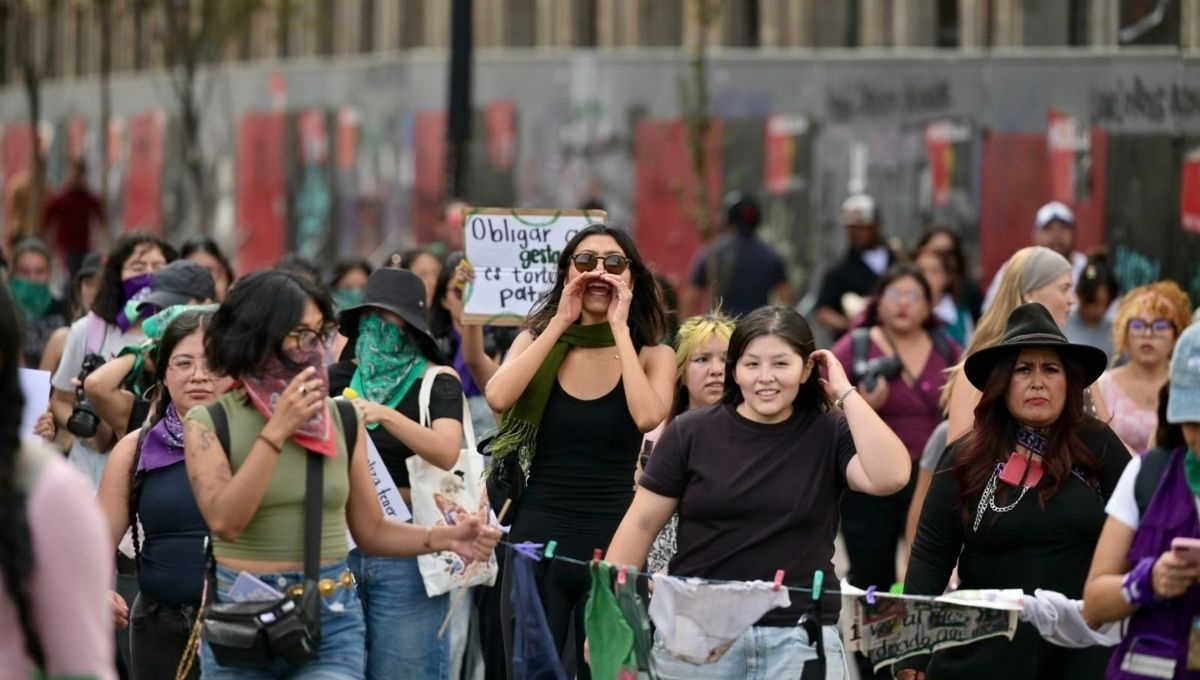 La movilización se realizó en el marco del Día de Acción Global por el Acceso al Aborto Legal y Seguro