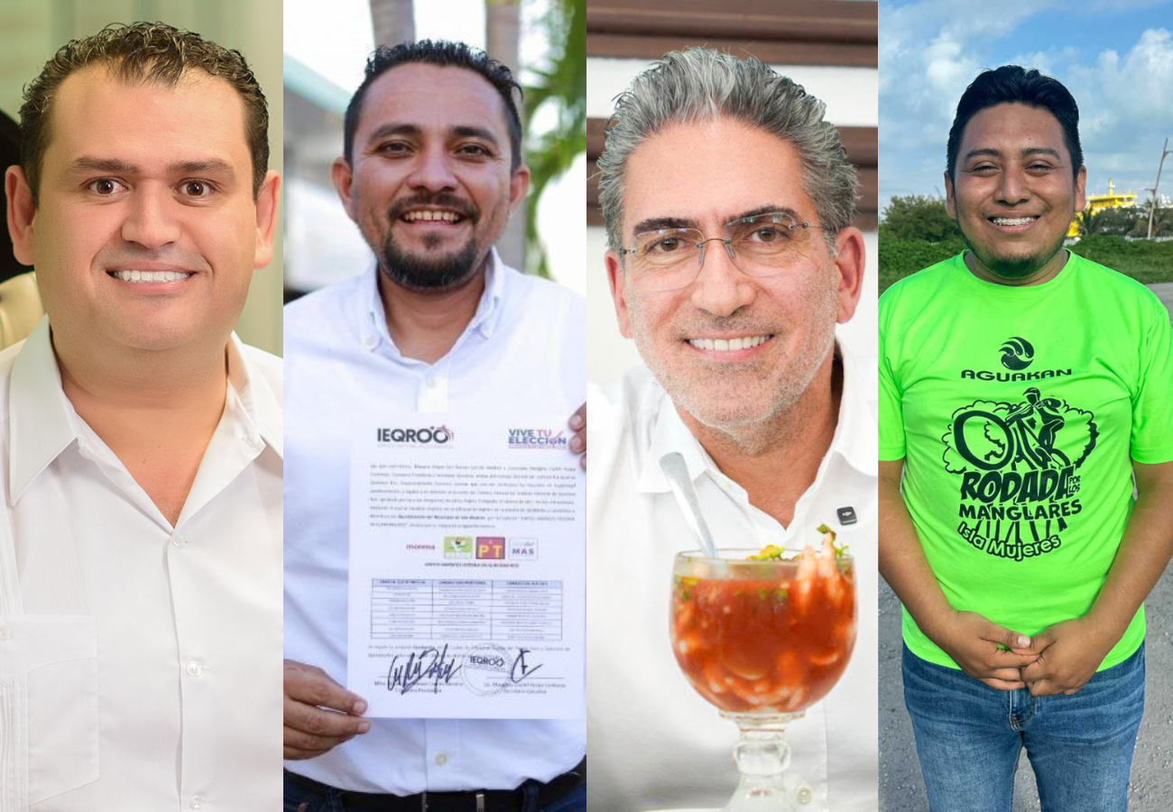 Edgar Gasca Arceo, Fernando “Chato” Bacelis Godoy, Flavio Carlos Rosado, Axel Canché y José Inés “Pepe” Aguilar Rodríguez aceleran sus movimientos