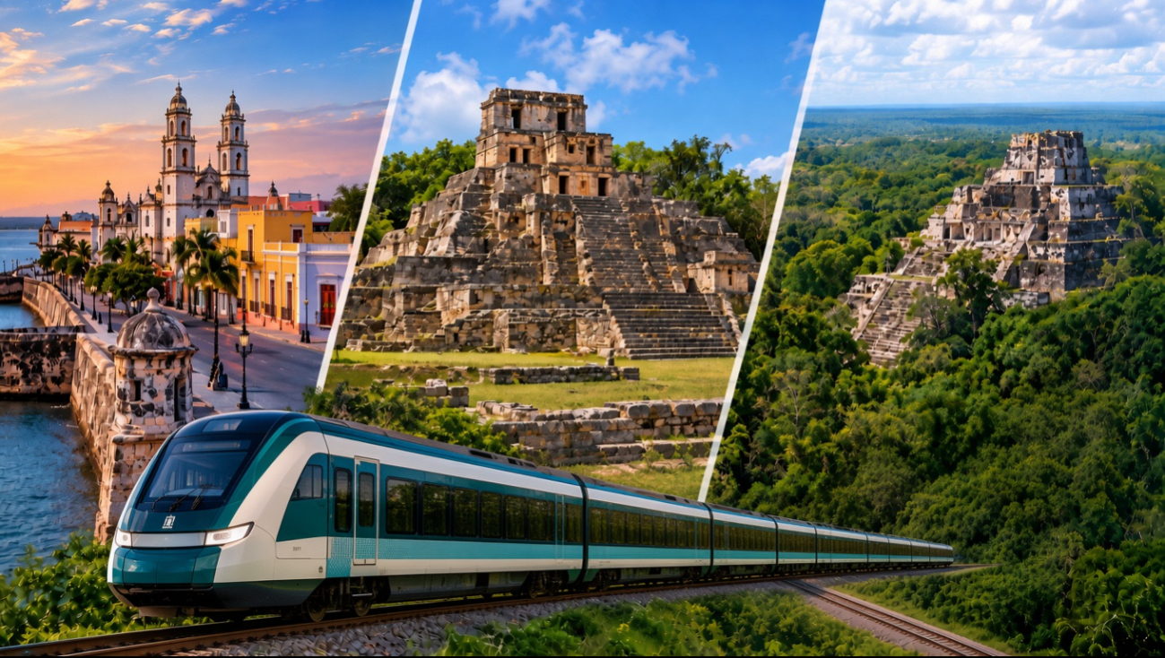Campeche ofrece una ruta turística ideal de fin de semana combinando la capital con las zonas de Edzná y Calakmul.